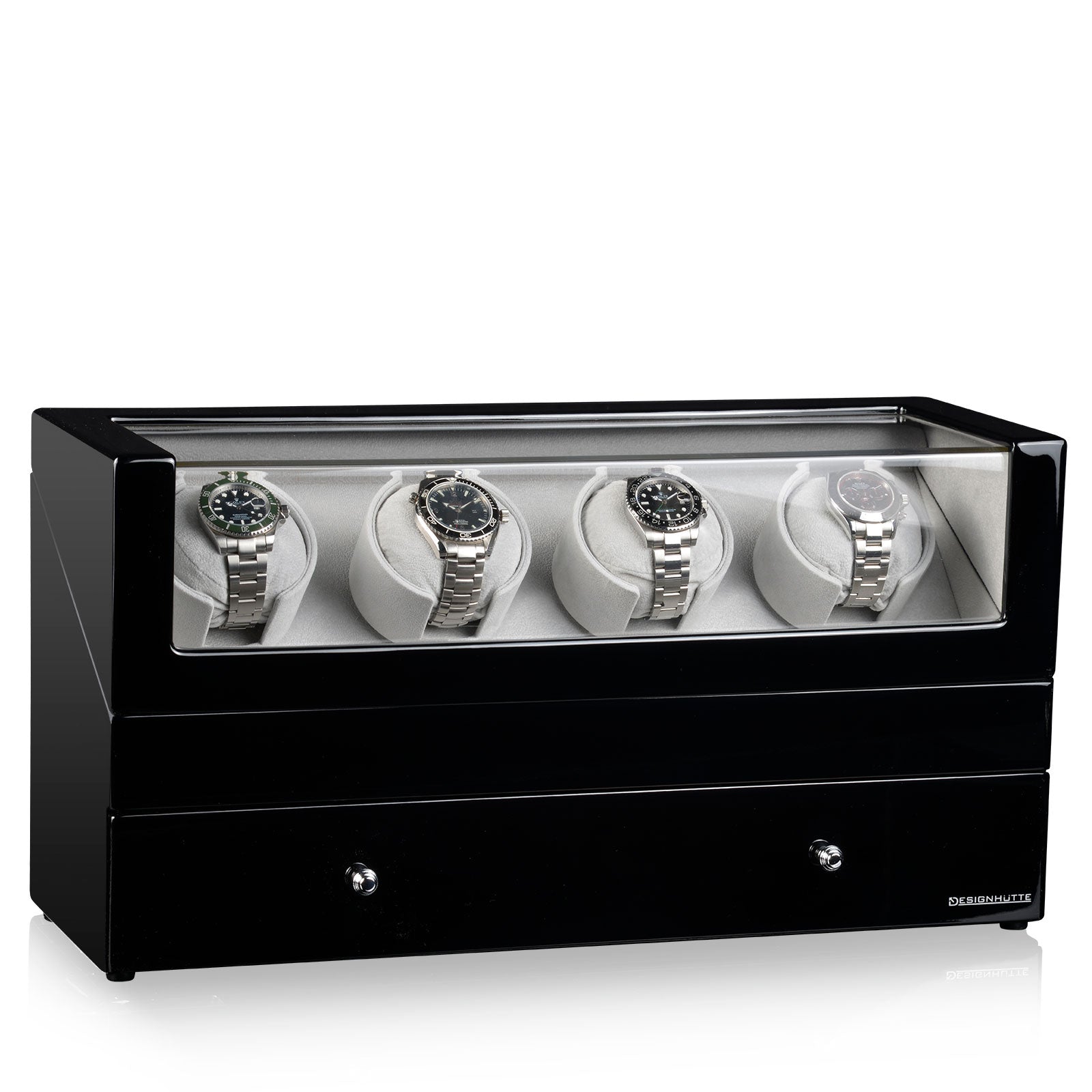 Designhuette Watch Winder San Diego 4 Black - Black