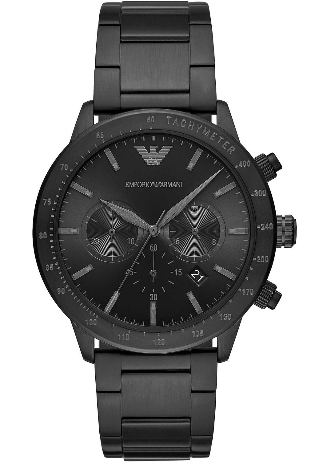 Emporio Armani Watch Mario Mens - Black