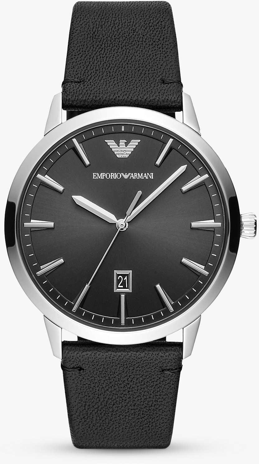 Emporio Armani Watch Ruggero Mens - Black