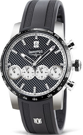 Eberhard & Co Watch Chrono 4 21-42 Rubber - Black