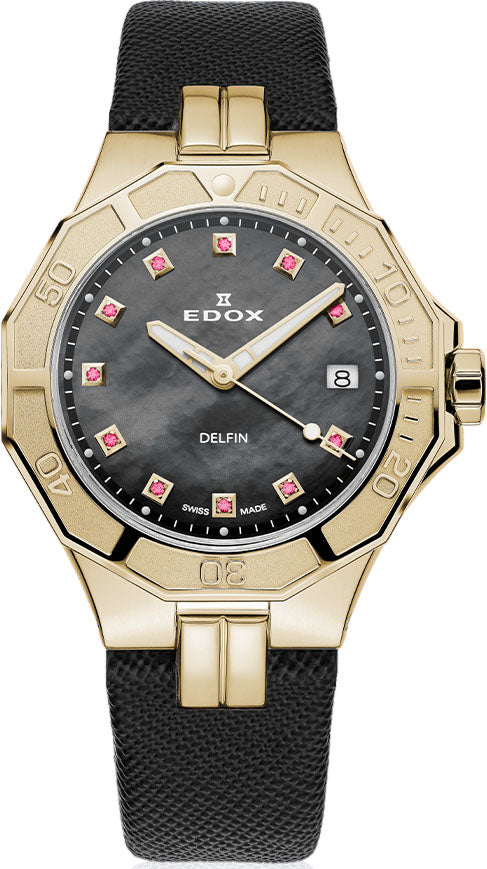 Edox Watch Delfin The Original Lady Quartz 3 Hands