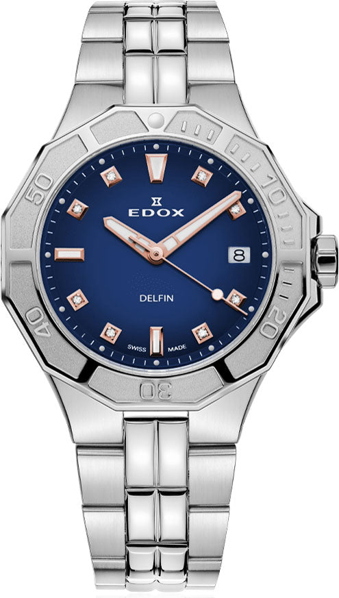 Edox Watch Delfin The Original Lady Quartz 3 Hands Special Edition