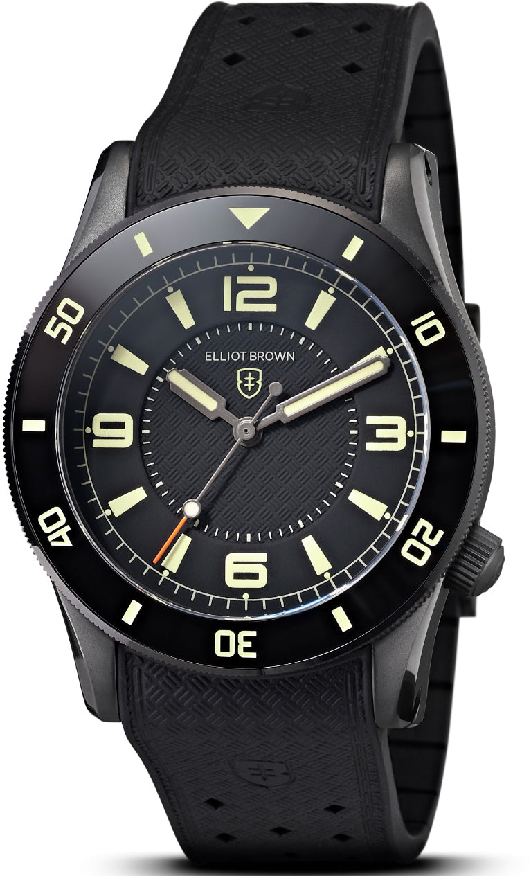 Elliot Brown Watch Bloxworth 3 Hand Diver - Black