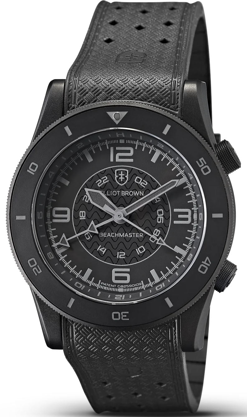 Elliot Brown Watch Beachmaster Blackout Rubber