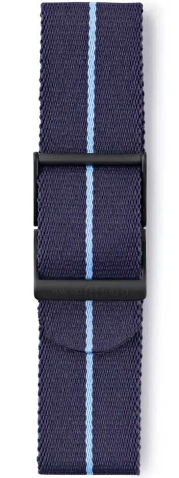 Elliot Brown Webbing 22mm Dark Blue Blue Stripe