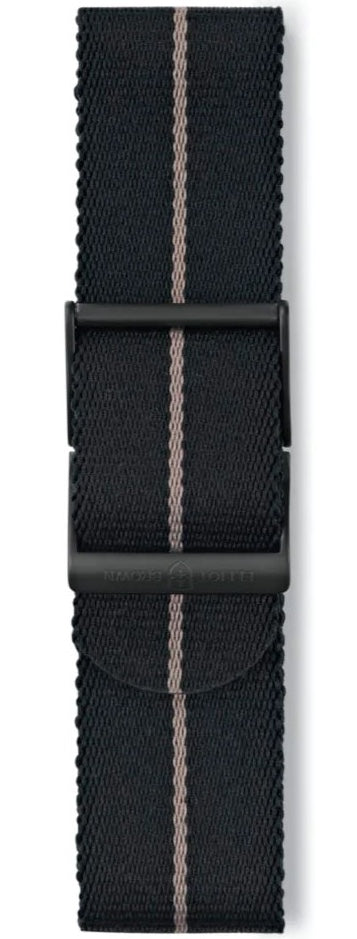 Elliot Brown Webbing 22mm Black Desert Brown Stripe