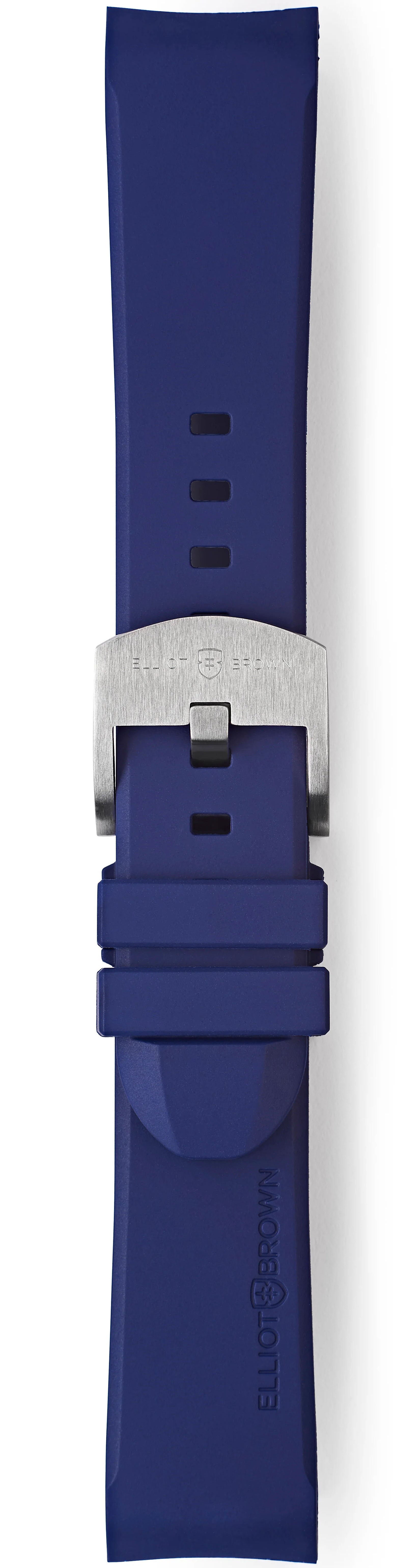 Elliot Brown Leather 22mm Blue Steel Tongue Buckle