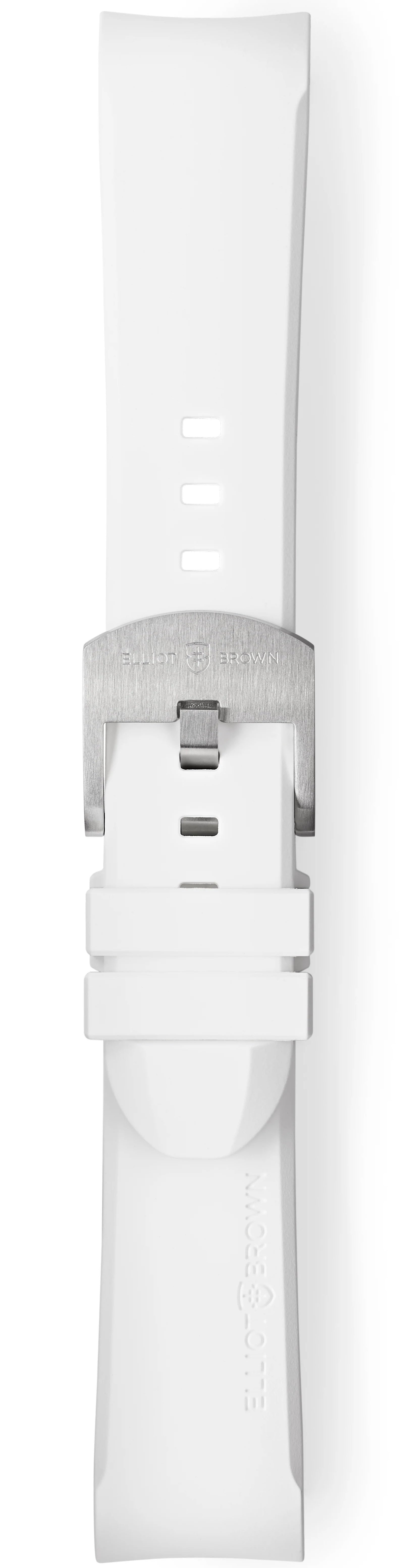 Elliot Brown Leather 22mm White Steel Tongue Buckle