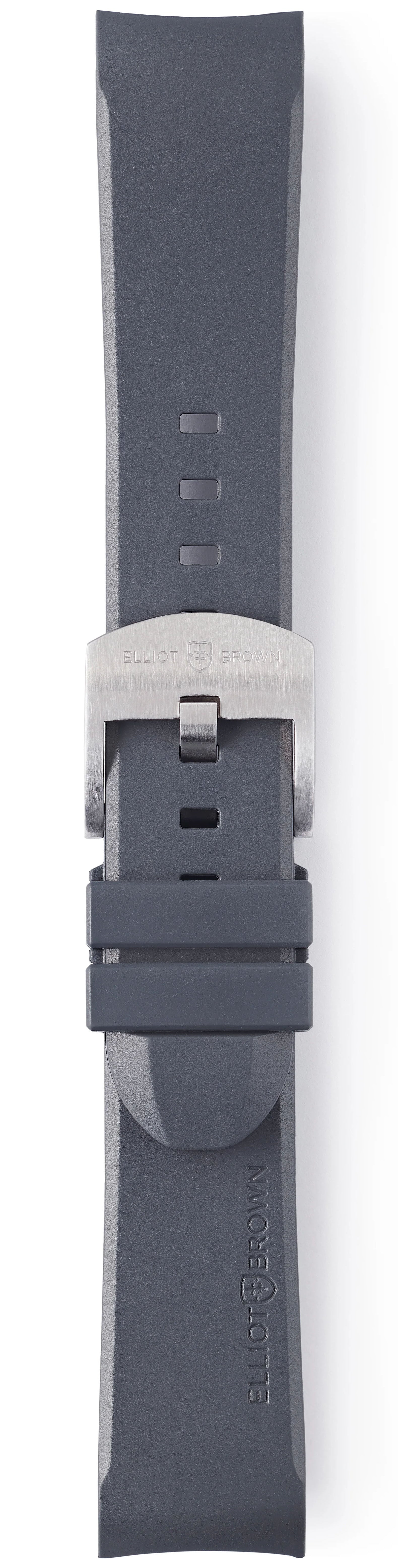 Elliot Brown Leather 22mm Mid Grey Steel Tongue Buckle