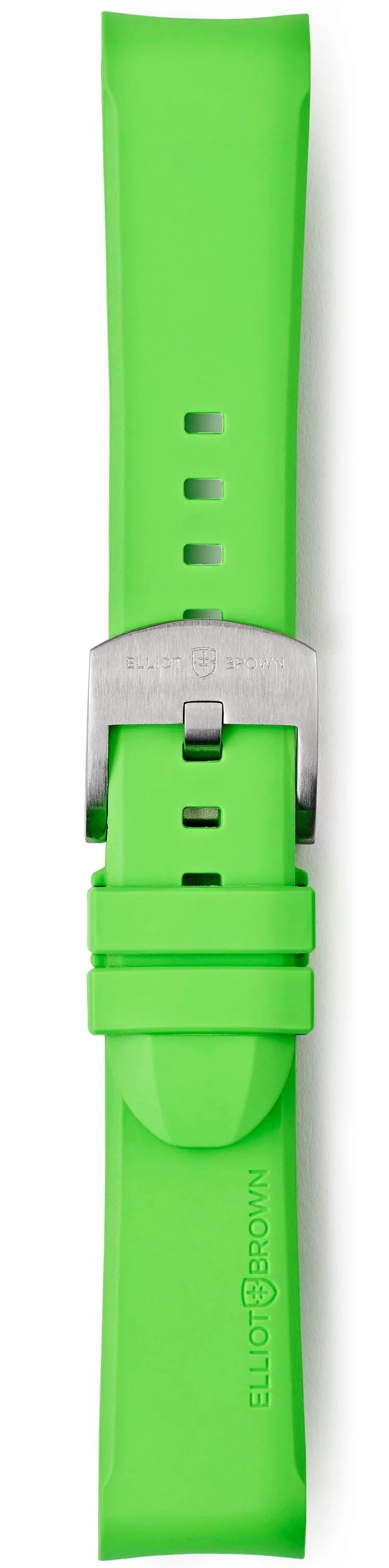 Elliot Brown Leather 22mm Acid Green Steel Tongue Buckle