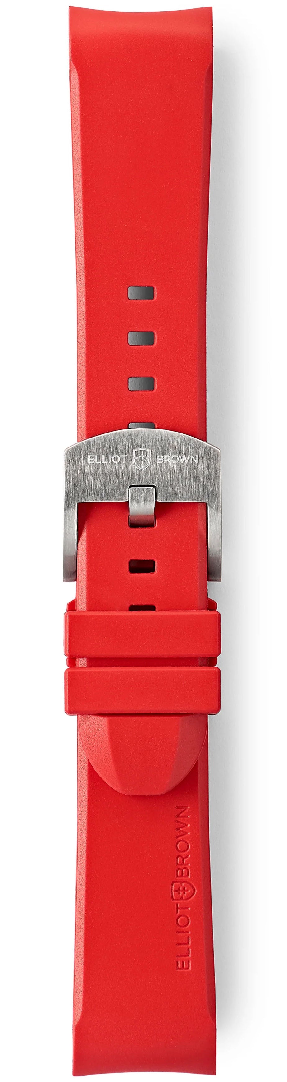 Elliot Brown Leather 22mm Cherry Red Steel Tongue Buckle