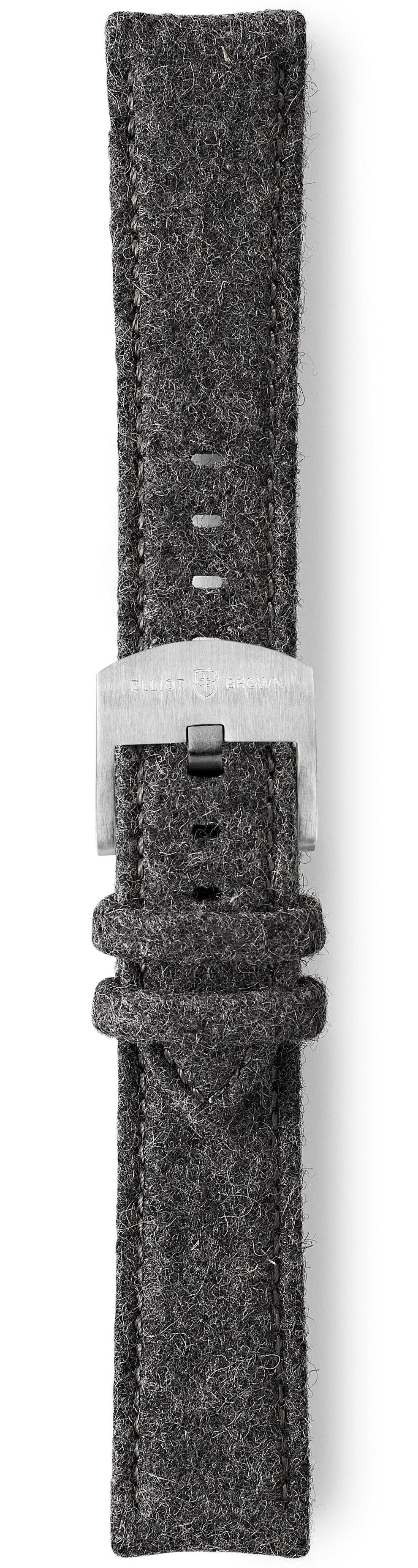 Elliot Brown Felt 22mm Grey Woollen