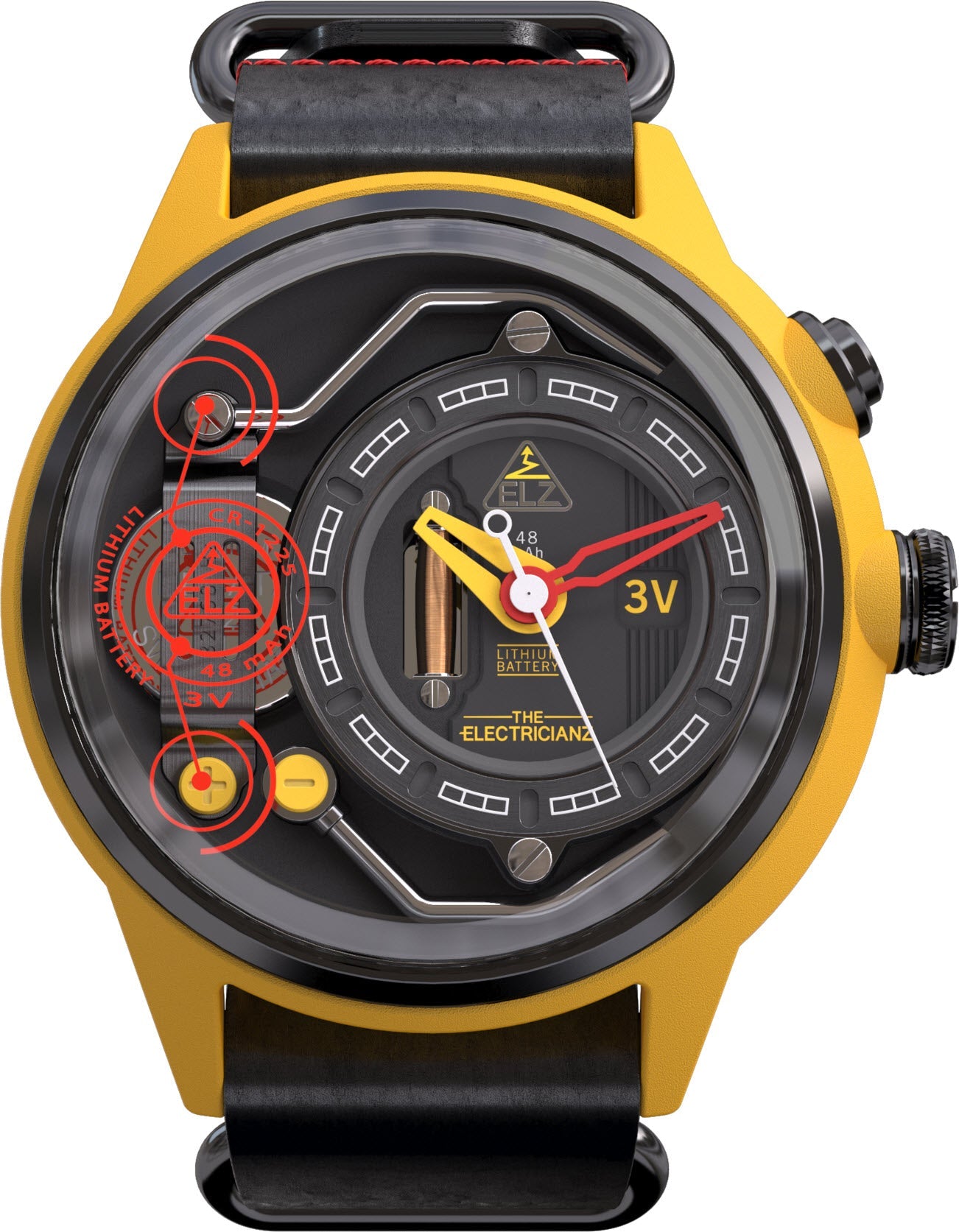 Electricianz Watch Nylon Ammeter - Black