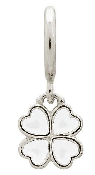 Endless Jewellery Charm Clover White Silver - Silver