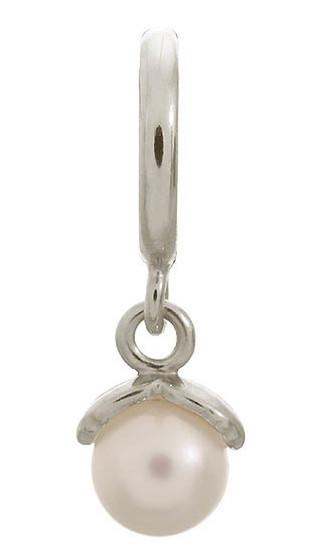 Endless Jewellery Charm Apple Pearl White Silver - Silver