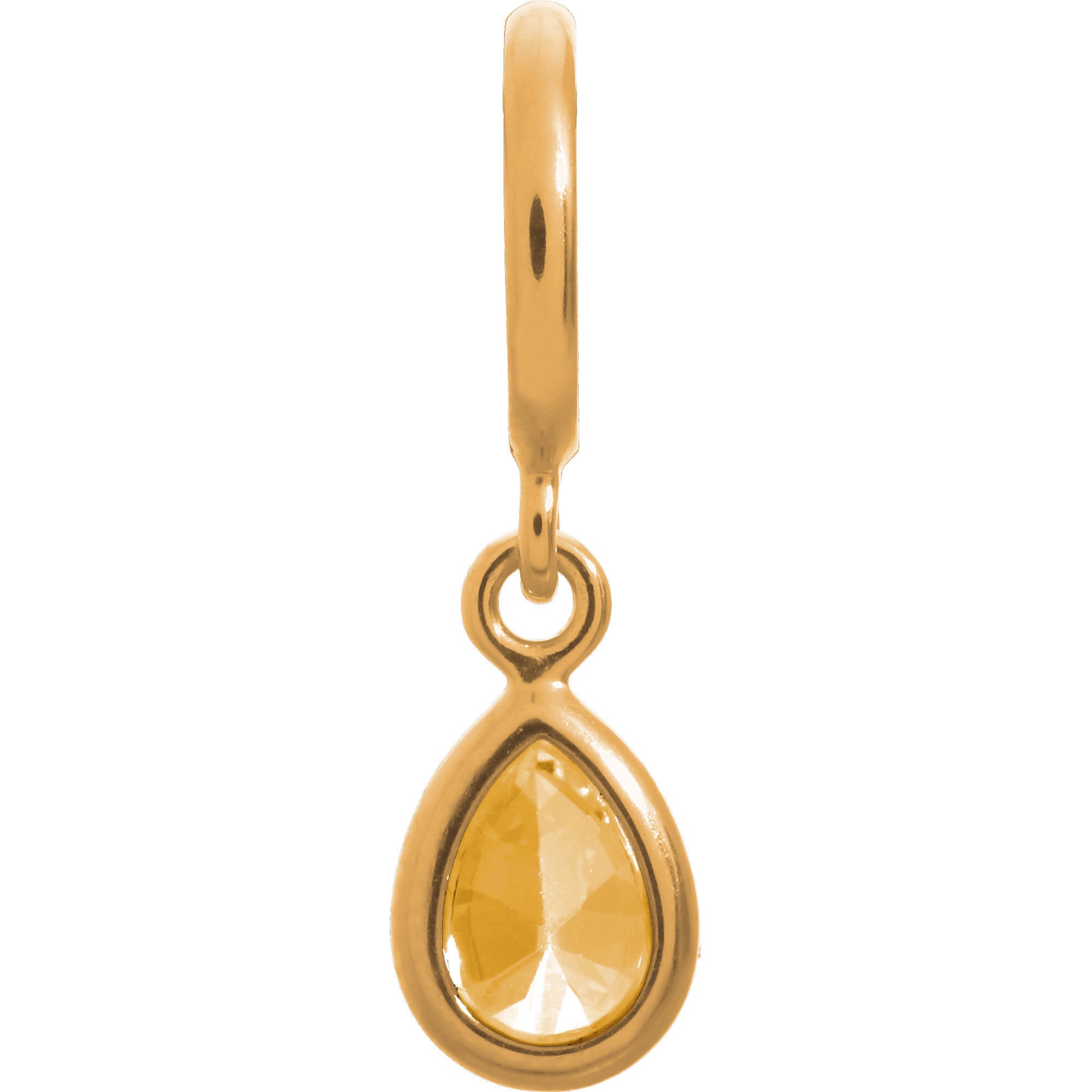 Endless Jewellery Charms Citrine Drop Yellow Gold - Yellow Gold