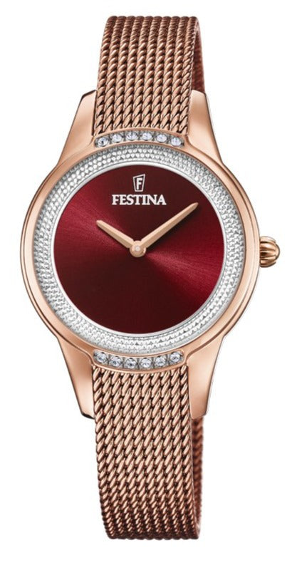 Festina Watch Two Hands Ladies - Red