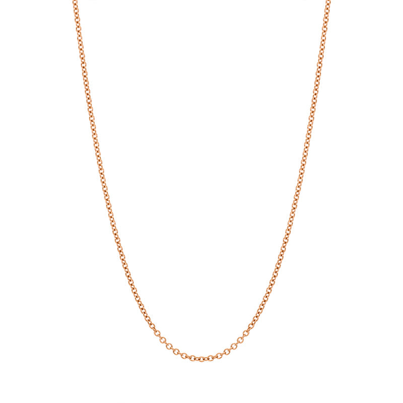 Faberge 18ct Rose Gold 1.3mm 50cm Trace Chain