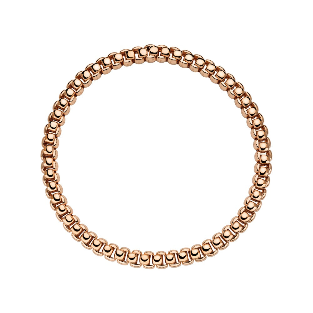 Fope Luna 18ct Rose Gold Flexible Necklace - 40cm