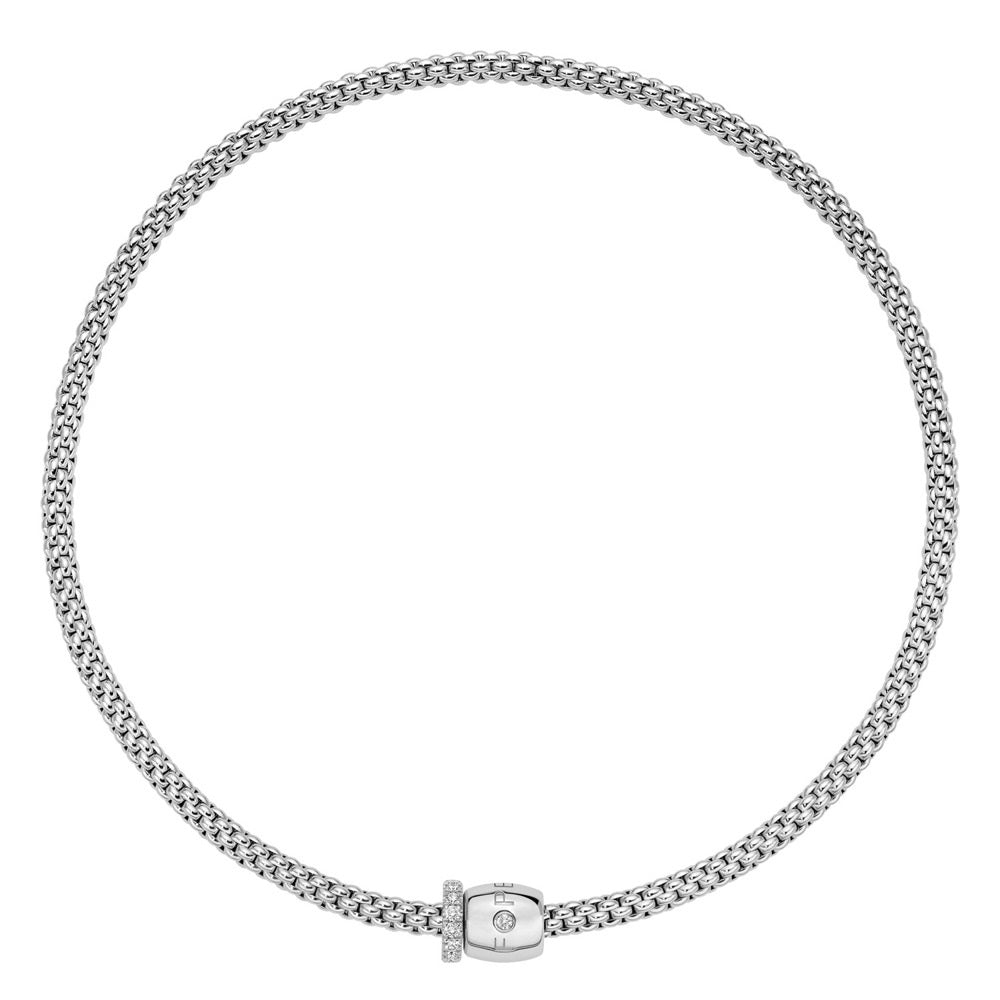 Fope Solo 18ct White Gold 0.47ct Diamond 43cm Necklace