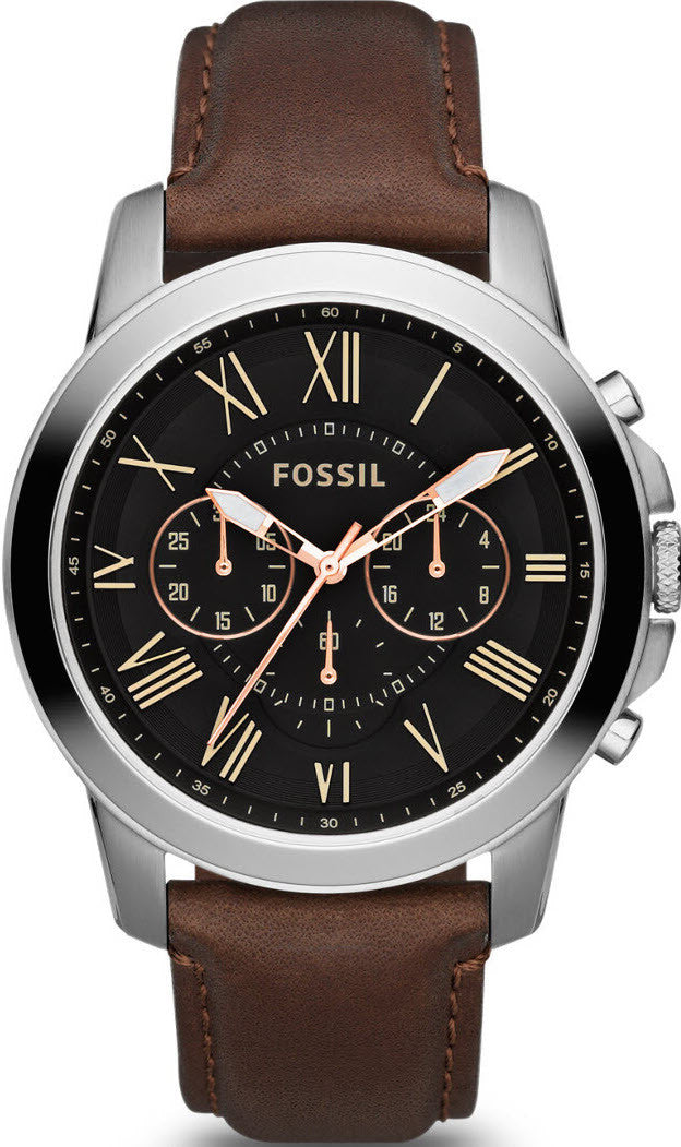 Fossil Watch Grant Mens - Black