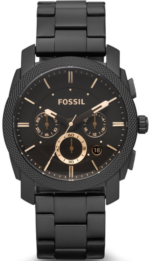 Fossil Watch Machine Mens - Black