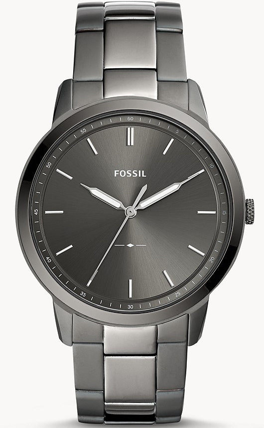 Fossil Watch The Minimalist Three Hand Smoke Mens - Grey
