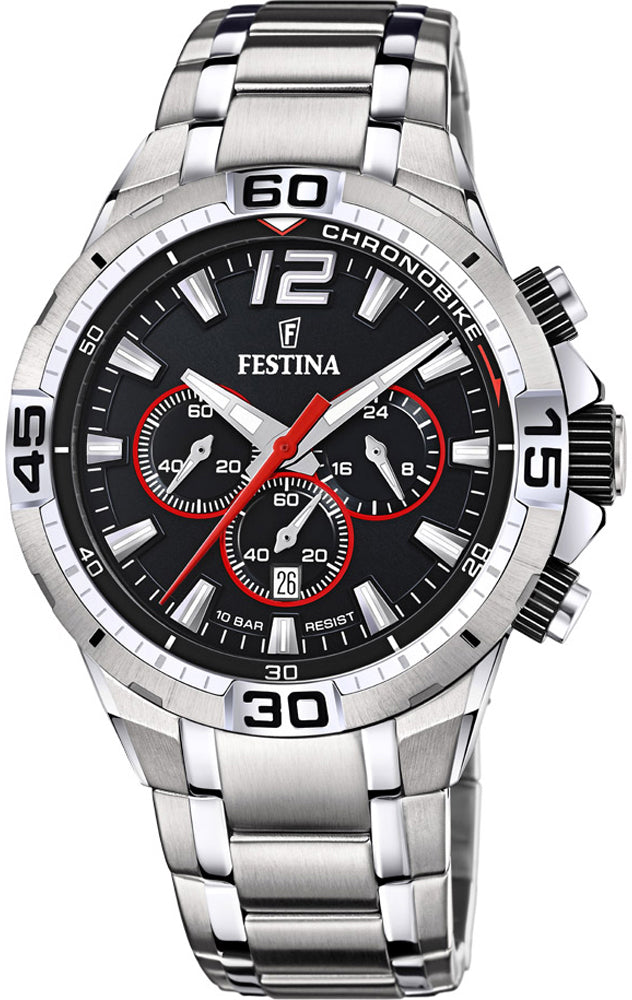 Festina Watch Chronograph Mens - Black