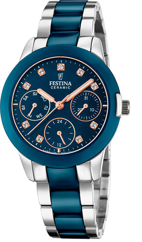 Festina Watch Two Hands Multifunction Ladies - Green