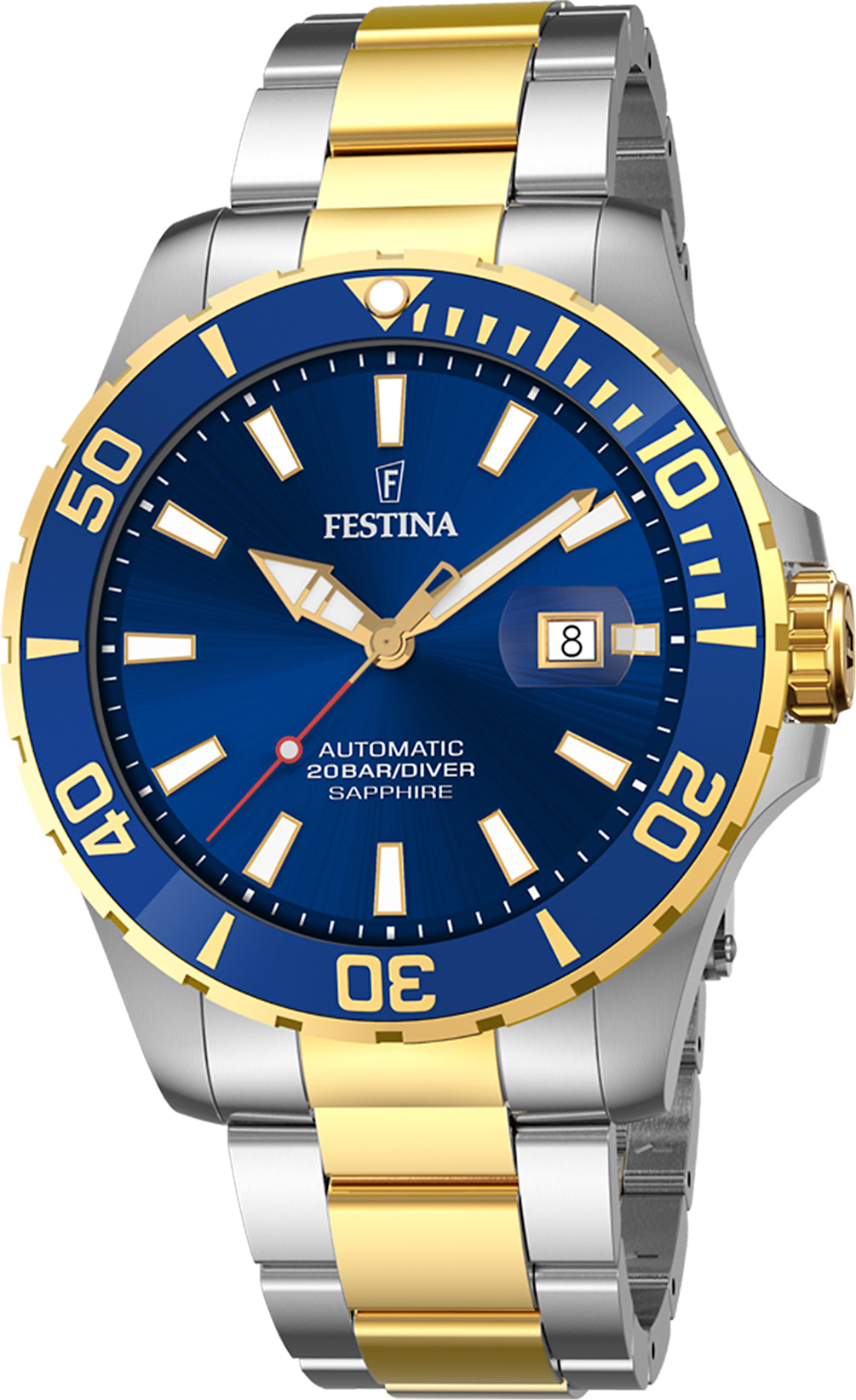 Festina Watch Automatic Diver Mens - Blue
