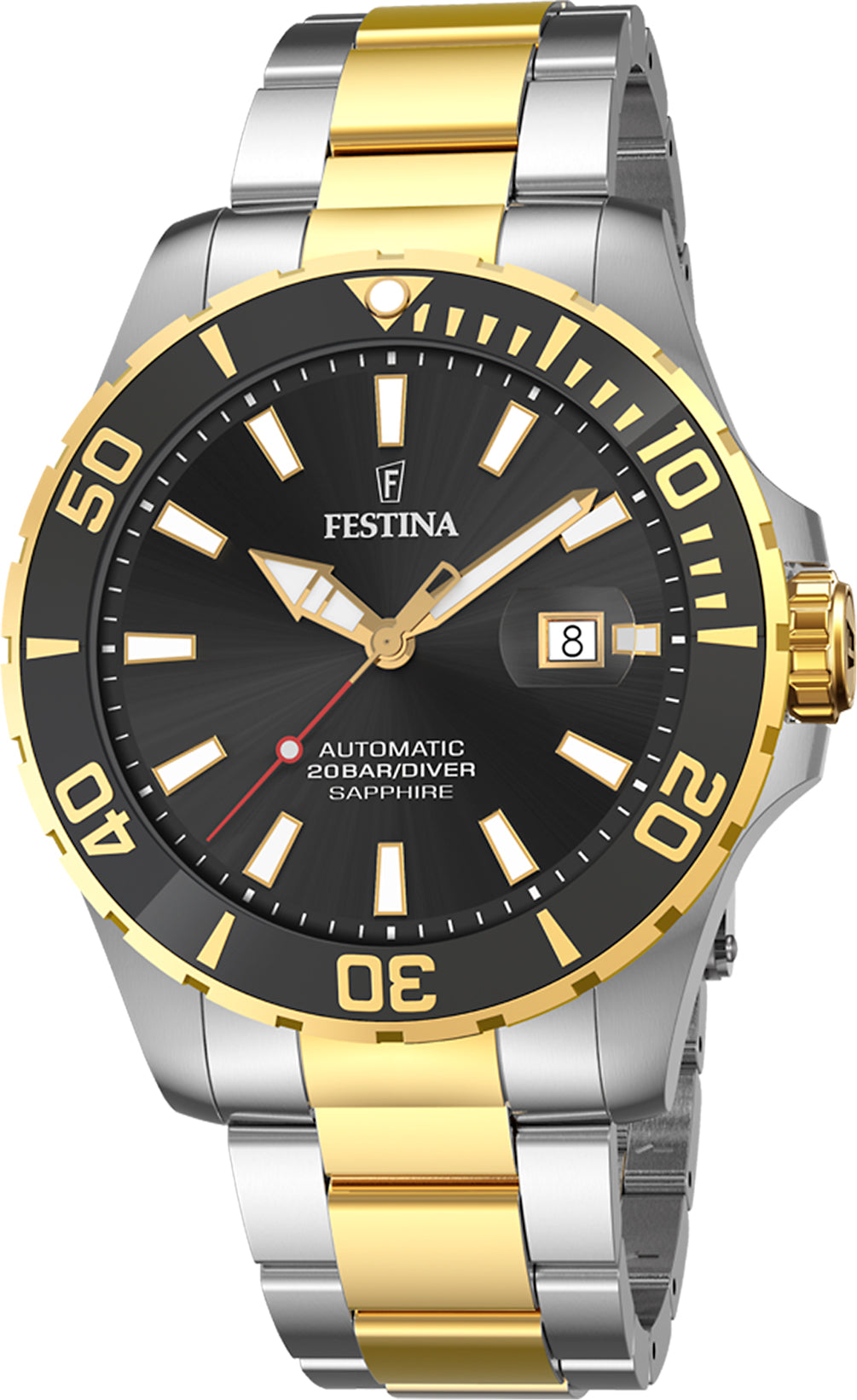 Festina Watch Automatic Diver Mens - Black