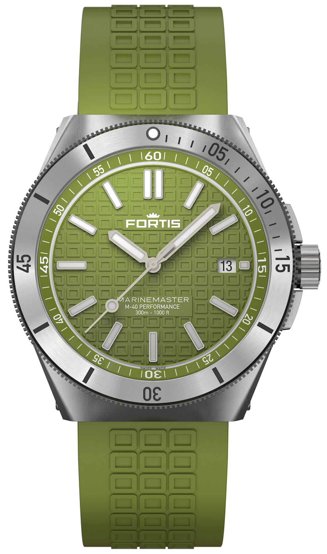 Fortis Watch Marinemaster M-40 Woodpecker Green - Green
