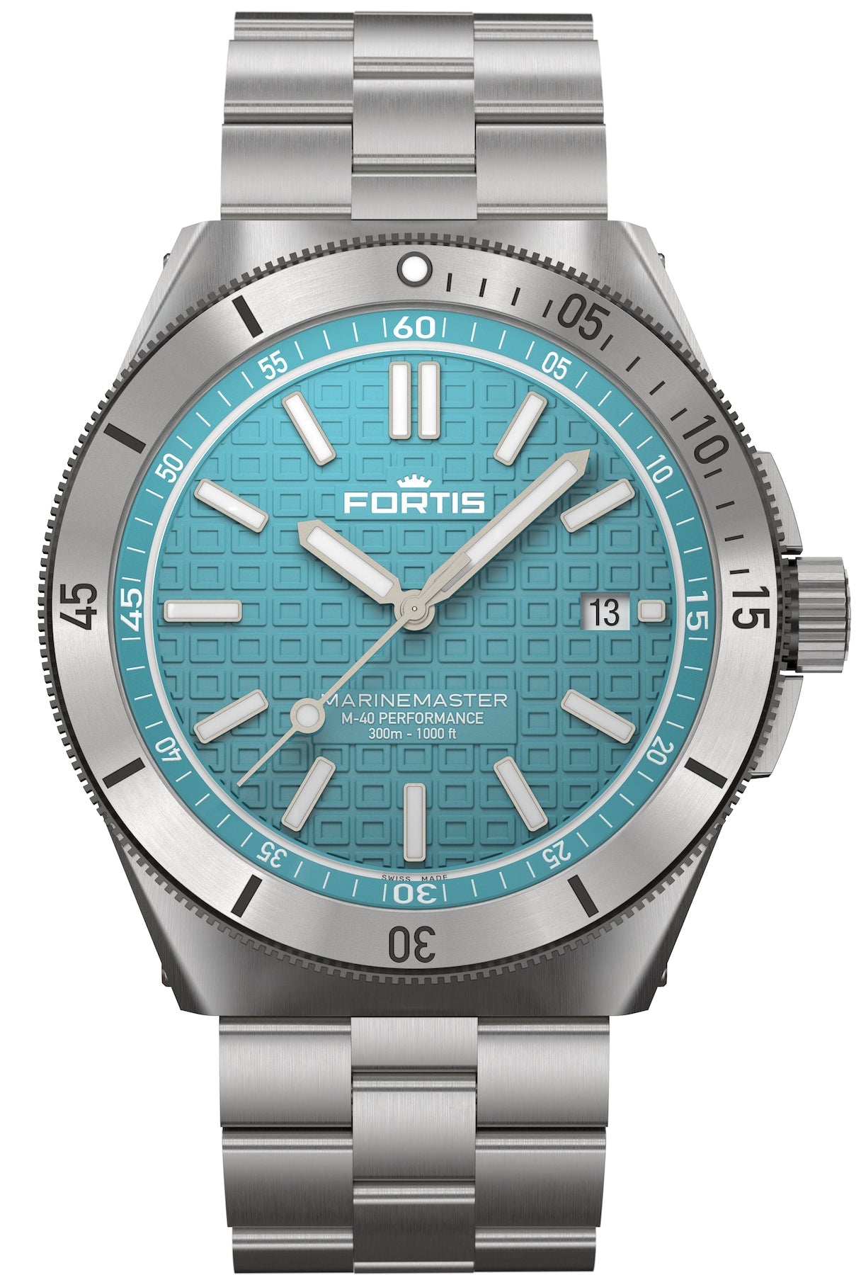 Fortis Watch Marinemaster M-40 Serenity Blue - Blue