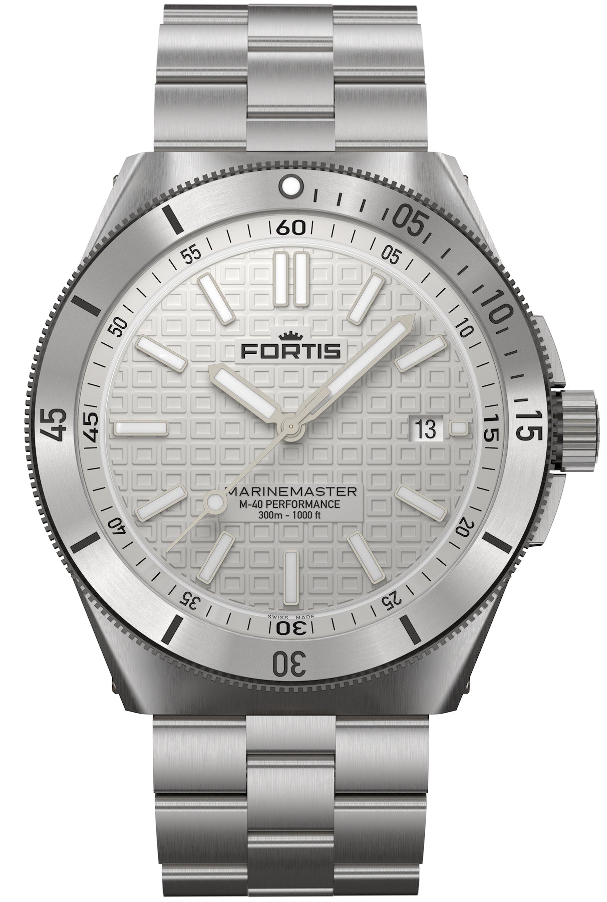 Fortis Watch Marinemaster M-40 Snow White - White