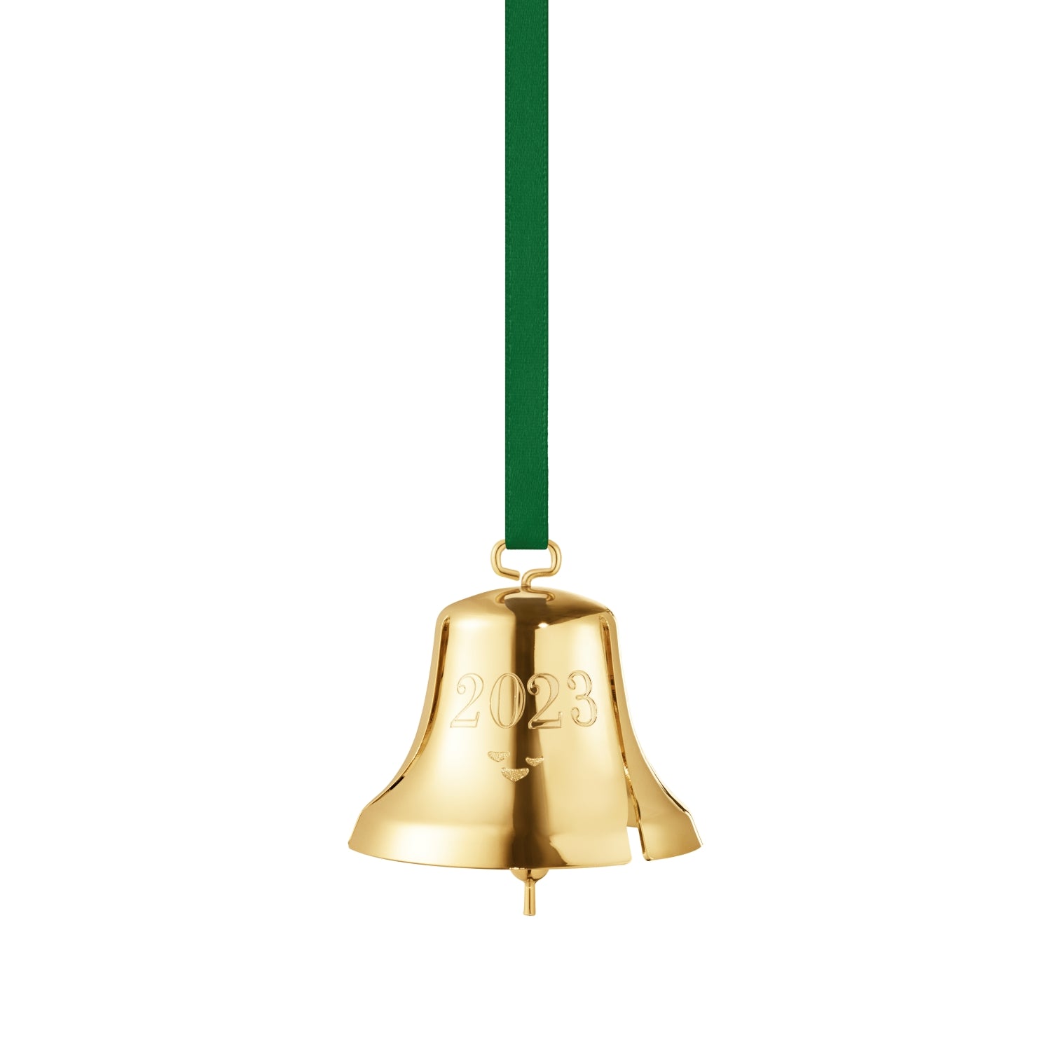 Georg Jensen Christmas Collection 2023 18ct Gold Brass Bell Ornament D