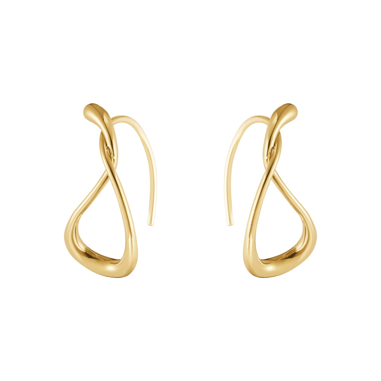 Georg Jensen Mercy 18ct Yellow Gold Small Hoop Earrings