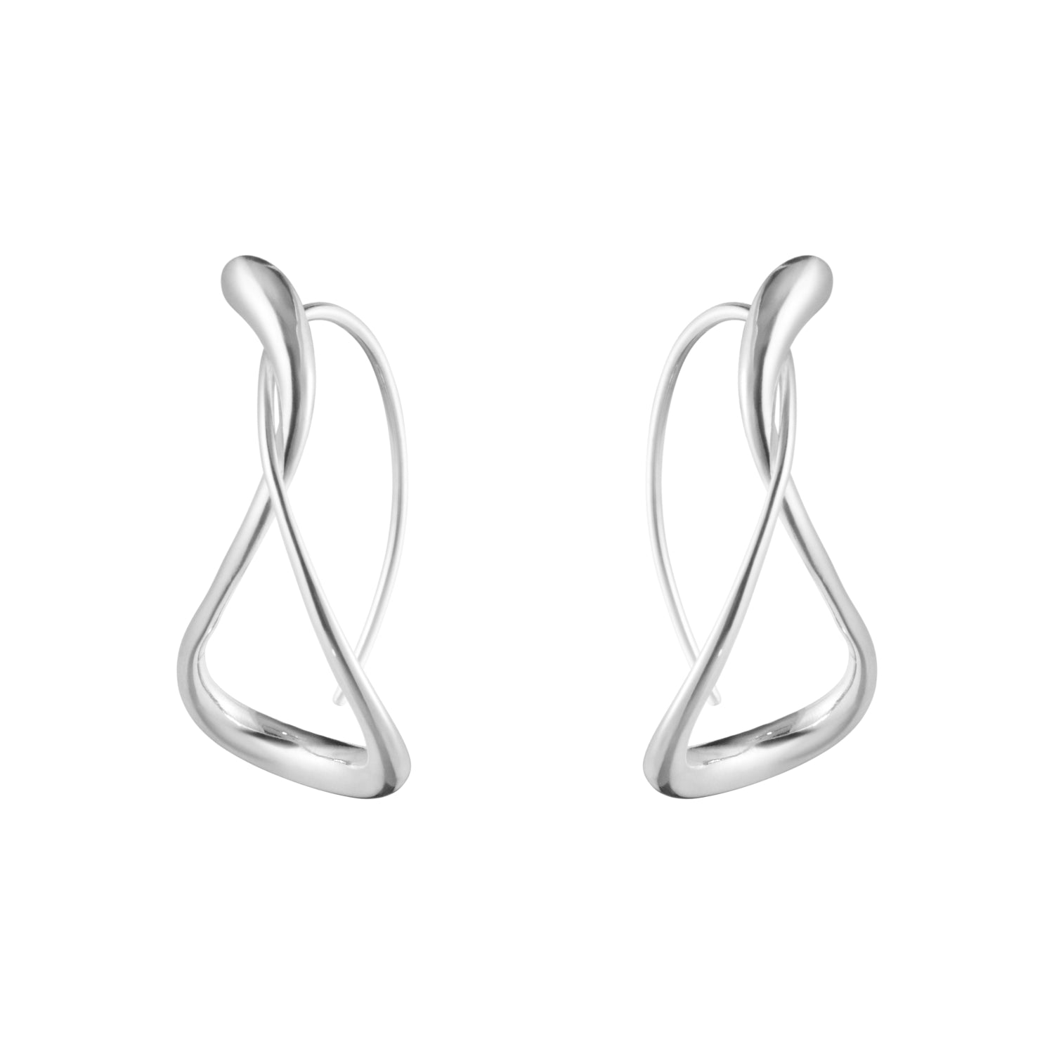 Georg Jensen Mercy Sterling Silver Large Hoop Earrings