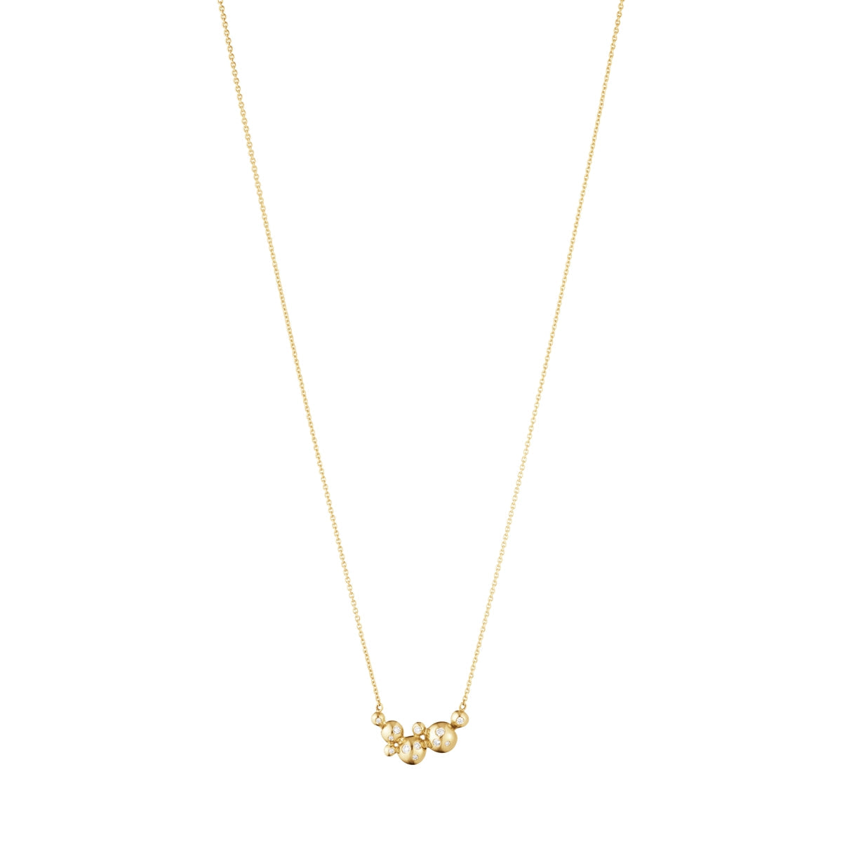 Georg Jensen Moonlight Grapes 18ct Yellow Gold Diamond Pendant - Gold