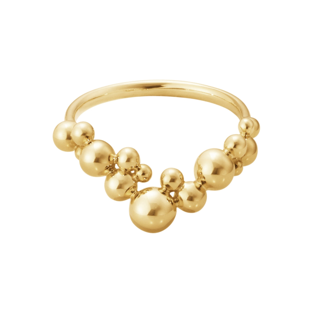Georg Jensen Moonlight Grapes 18ct Yellow Gold Ring - 60