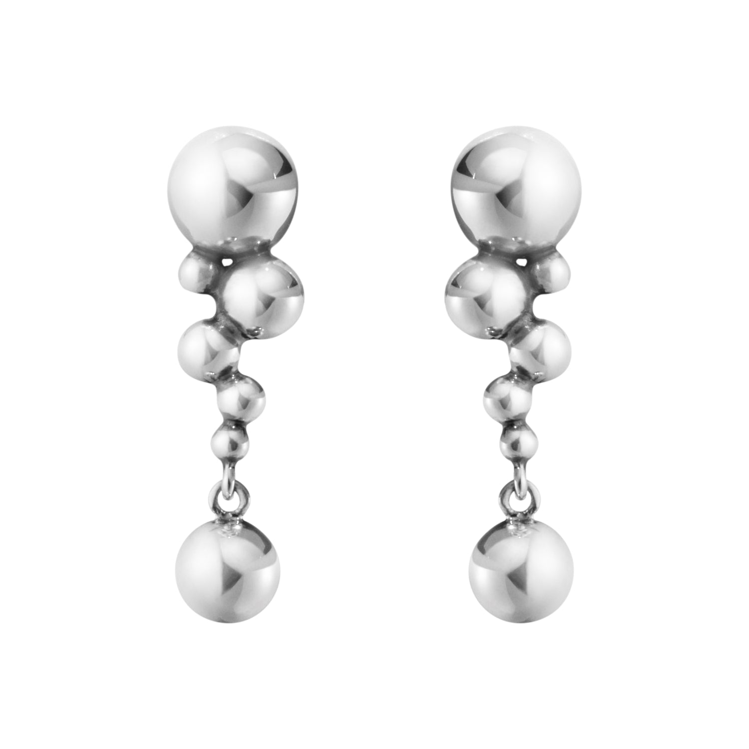 Georg Jensen Moonlight Grapes Sterling Silver Small Earrings