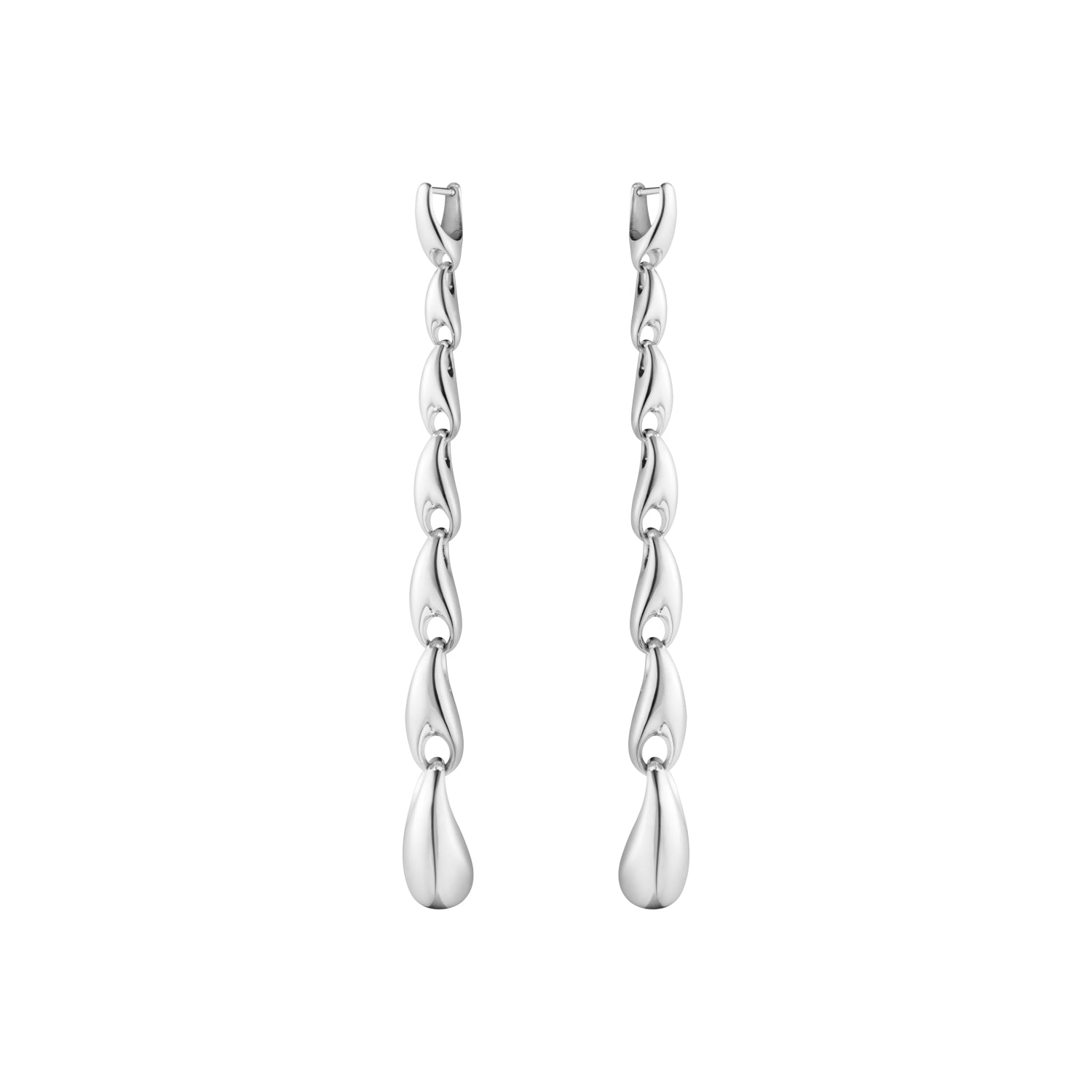 Georg Jensen Reflect Sterling Silver Extra Long Earrings