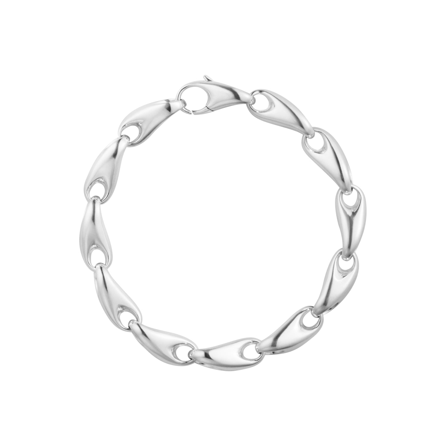 Georg Jensen Reflect Sterling Silver Link Bracelet - Extra Large