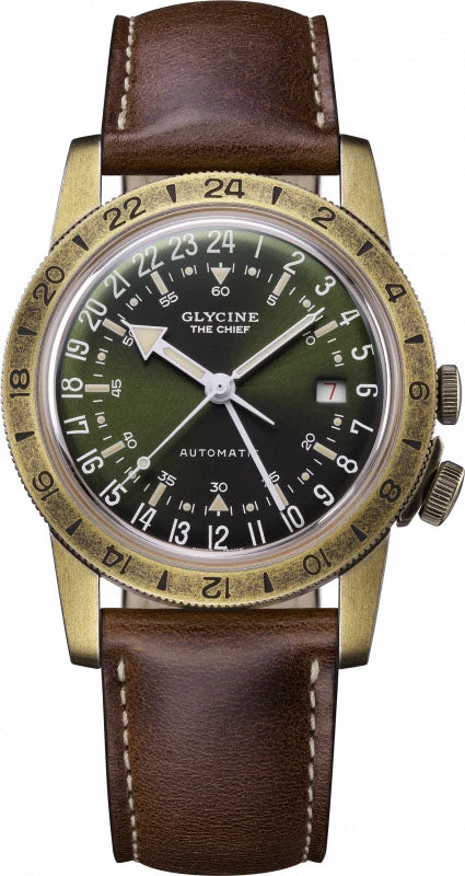 Glycine Watch Airman The Chief - Green