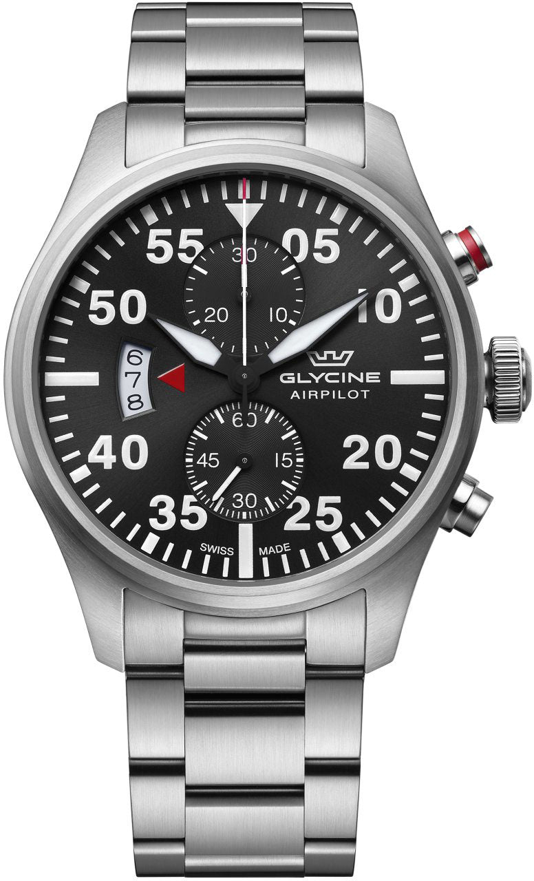 Glycine Watch Airpilot Chrono 44 - Black