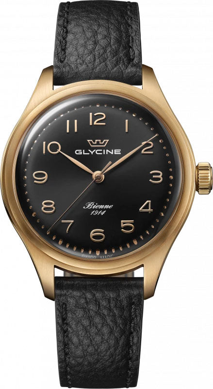 Glycine Watch Bienne 1914 39 - Black