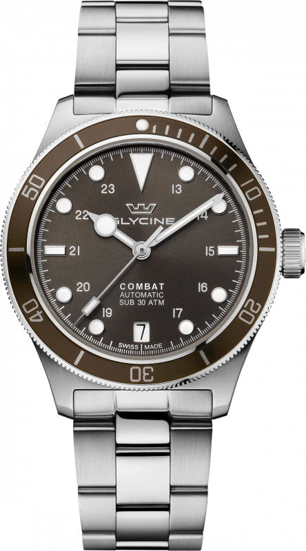 Glycine Watch Combat Sub 36 - Brown
