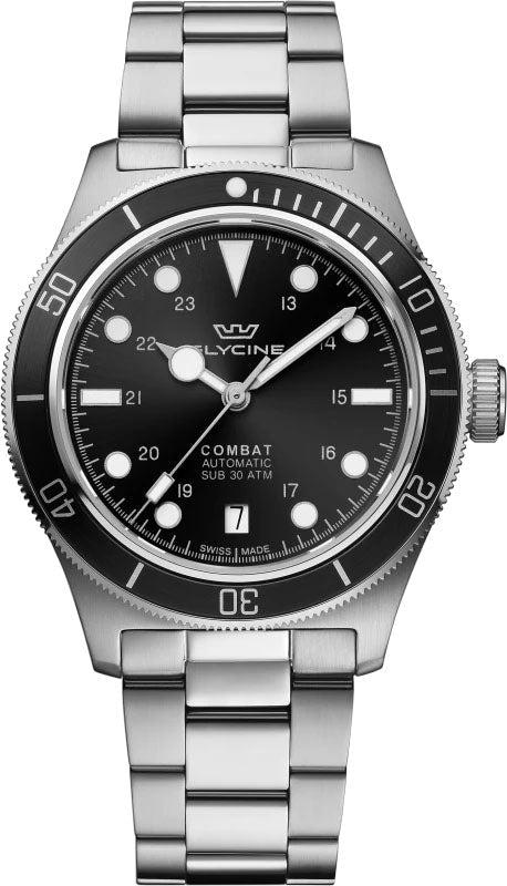 Glycine Watch Combat Sub 39 - Black