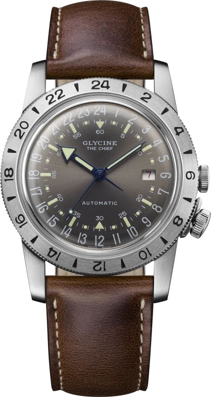 Glycine Watch Airman Vintage The Chief 40 Purist - Grey
