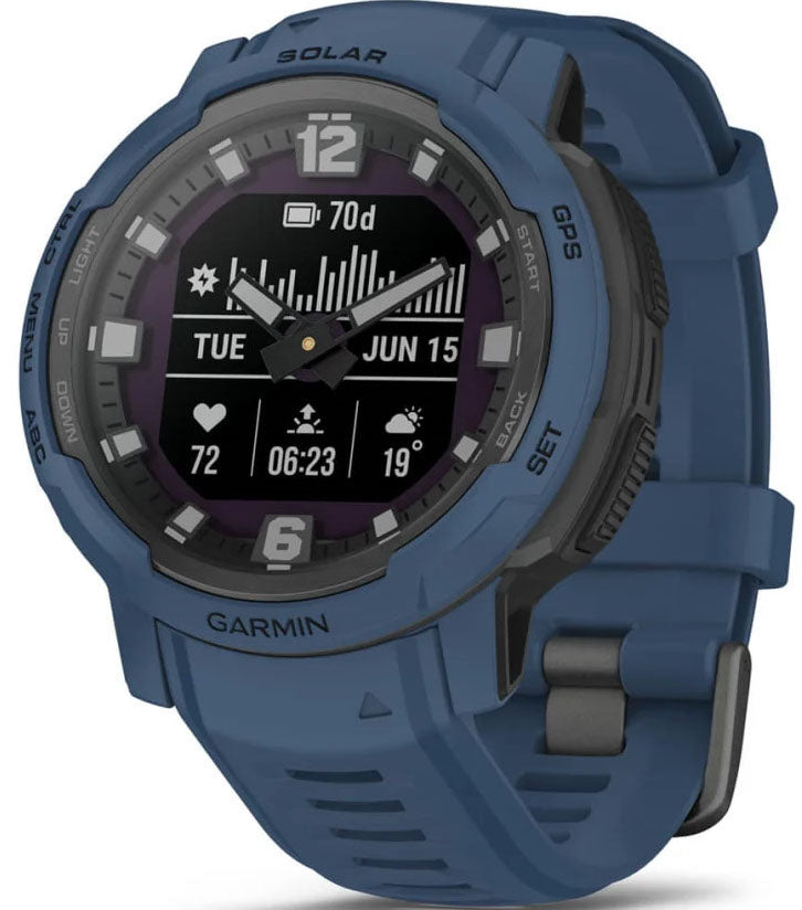 Garmin Watch Instinct Crossover Solar Tidal Blue
