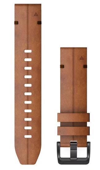 Garmin Watch Band QuickFit 22 Chestnut Leather - Brown